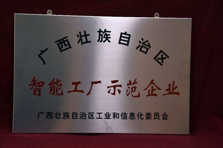 广西壮族自治区智能工厂示范企业